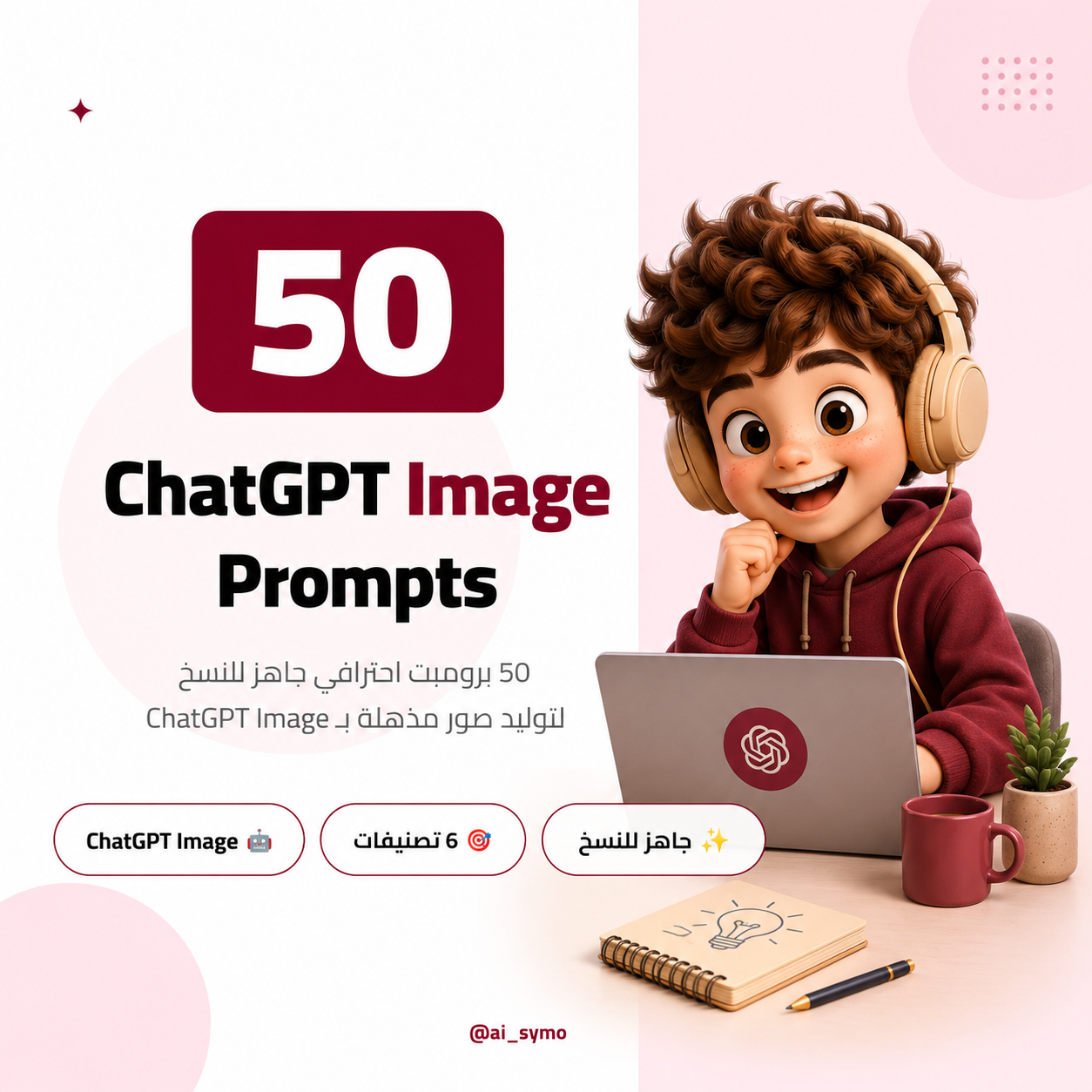أقوى 50 برومبت لتصميم صور تسويقية بالذكاء الاصطناعي